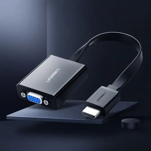 HDMI to VGA Adapter UGREEN MM103, 25cm (black)