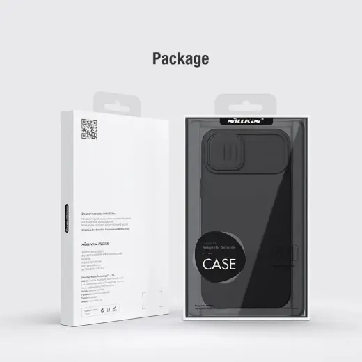 Nillkin CamShield Silky Silicone Case for Iphone 14 Plus black Photo