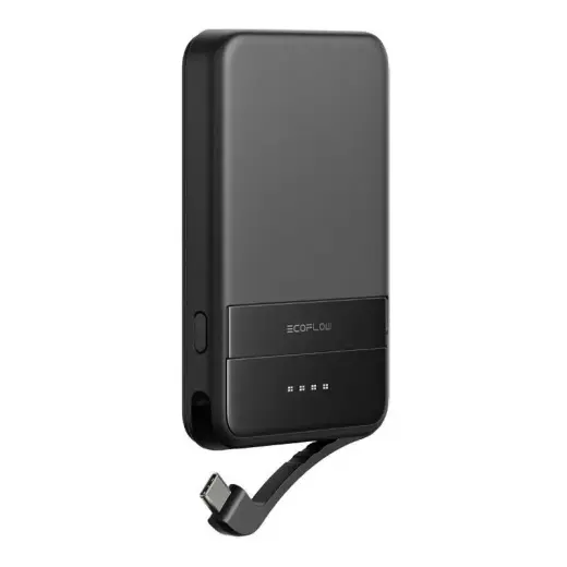 EcoFlow RAPID ārējais akumulators (powerbank) | 5000 mAh | 30W | USB-C, MagSafe | melns