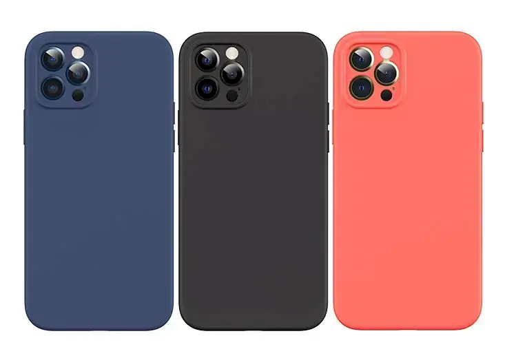 USAMS US-BH728 Magnetic Liquid Silicon Cover for iPhone 12 Mini Black