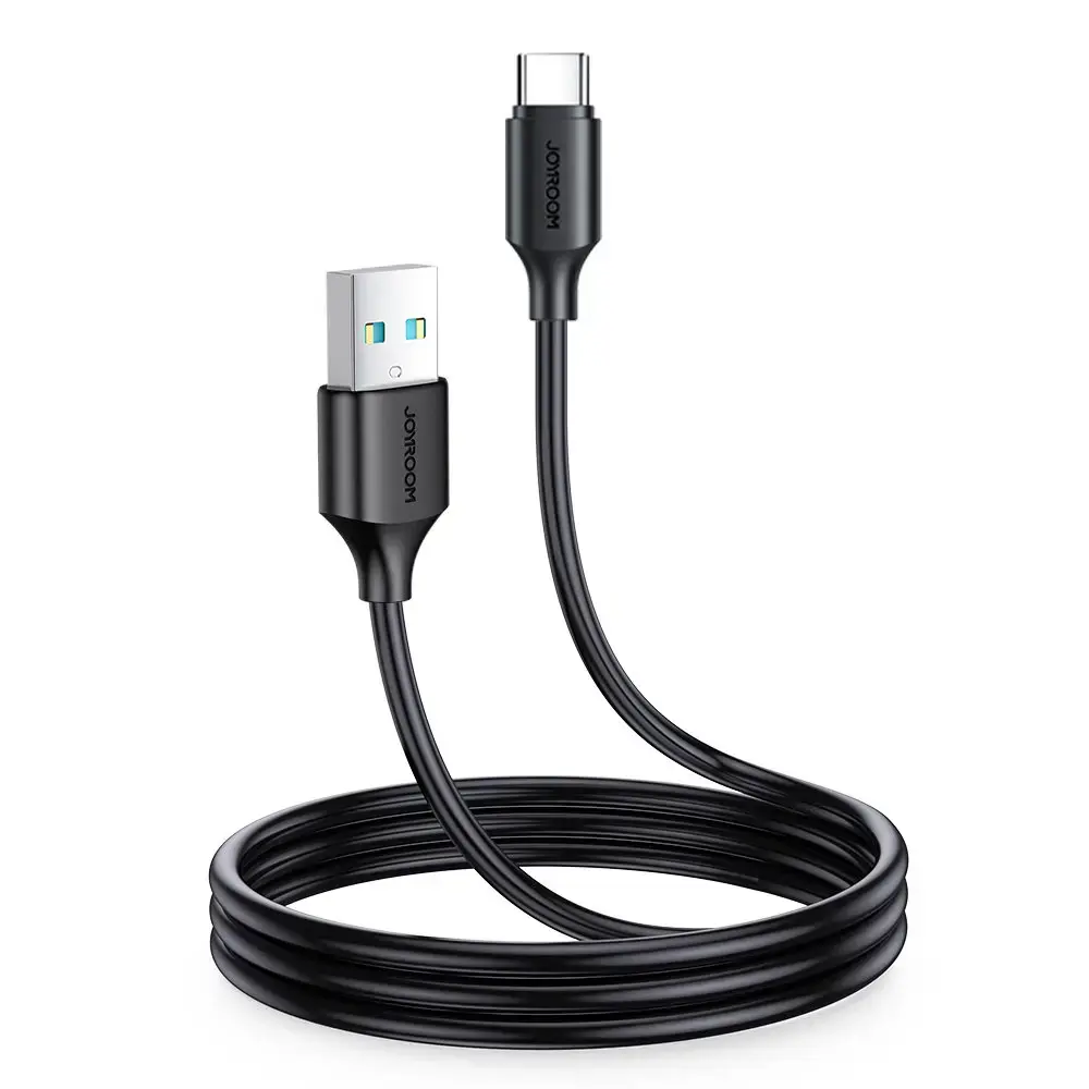 Joyroom S-UC027A9 datu pārraides un uzlādes vads | USB-A uz USB-C | 15W | 1m | melns