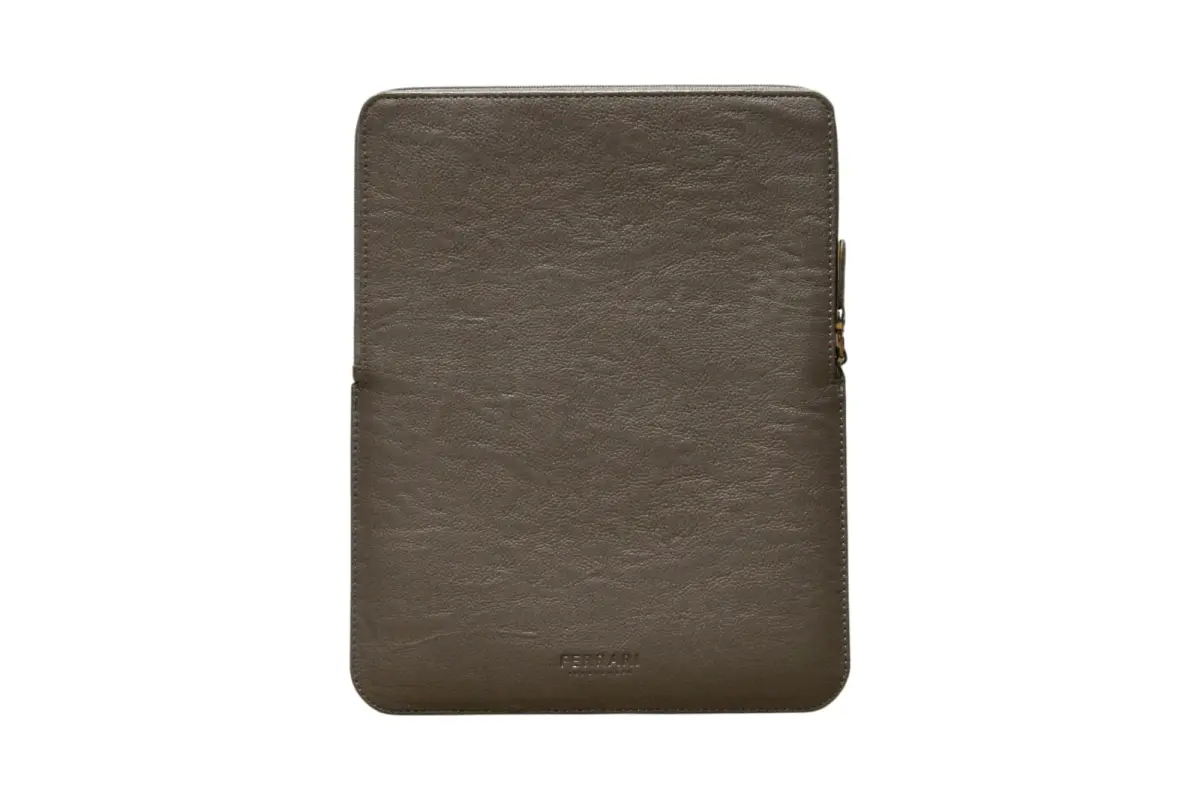 Ferrari, Cavallino, Leather Bag, iPad Sleeve, Black, Unisex