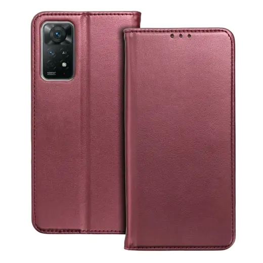 Flip case for Xiaomi Redmi 17C Smart Magneto burgundy