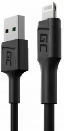 Green Cell GC PowerStream datu pārsūtīšanas un uzlādes kabelis | USB-A uz Lightning | 0,3 m