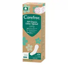 Carefree Organic Cotton Long - Panty liners 24.0ks