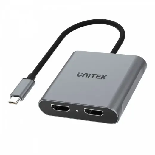 Adapter USB-c - 2x HDMI 2.0; 4K MST; M|F