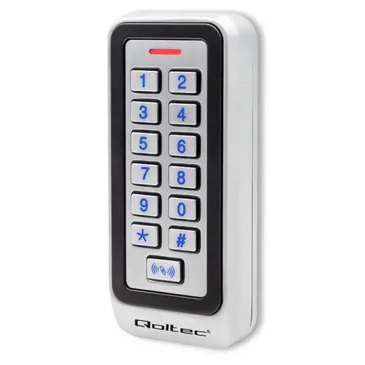 Qoltec 52443 koda slēdzene TRITON ar RFID lasītāju Kods | Karte | Atslēgu piekariņš | IP68 | EM