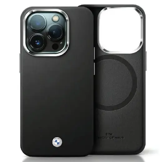 BMW BMHMP14L23PUFWK iPhone 14 Pro 6.1" czarny|black Signature Wrapped Metal MagSafe