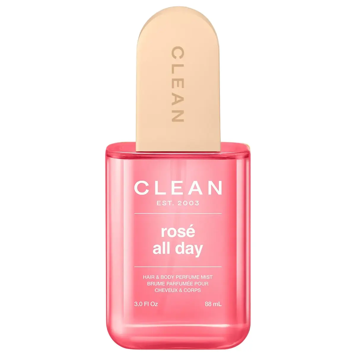 Clean , Rose All Day, Hair Scented Mist, For Women, 88 ml