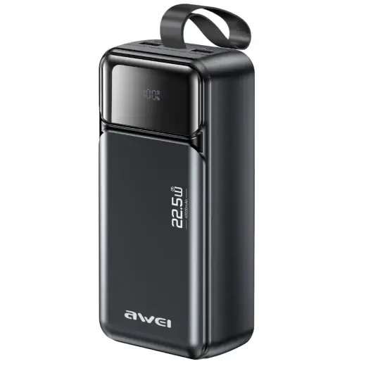 Powerbank Awei PA-105 40000mAh 22,5W PD  3xUSB-C black