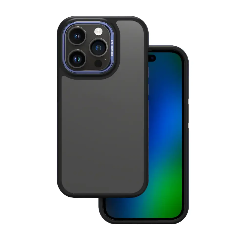 Crystal Black case for iPhone 16e blue