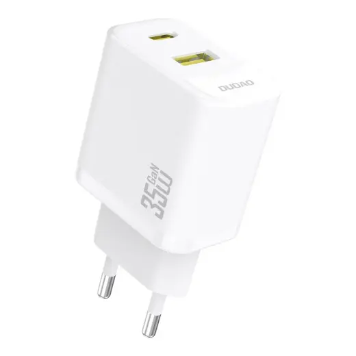 Dudao A27 MaxC tīkla lādētājs | 35W | PD, GaN | USB-C, USB-A | balts