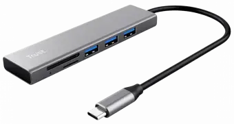 Dokstacija Halyx Fast USB-C Hub & Card Reader Silver