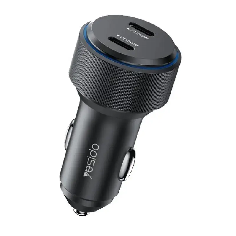Yesido Y48 autolaadija | 30W | PD | USB-C | must