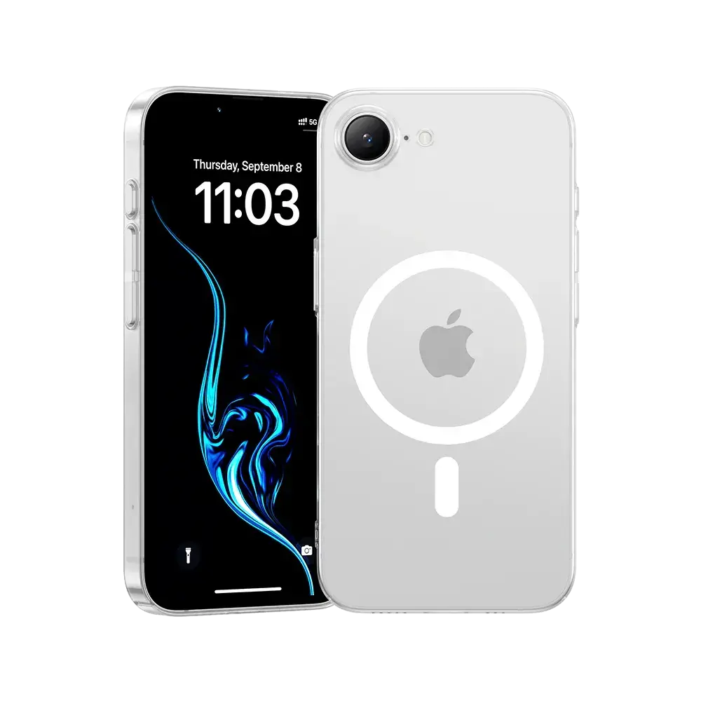 Benks Magnētisks Kristāla telefona maciņš priekš iPhone 16e caurspīdīgs
