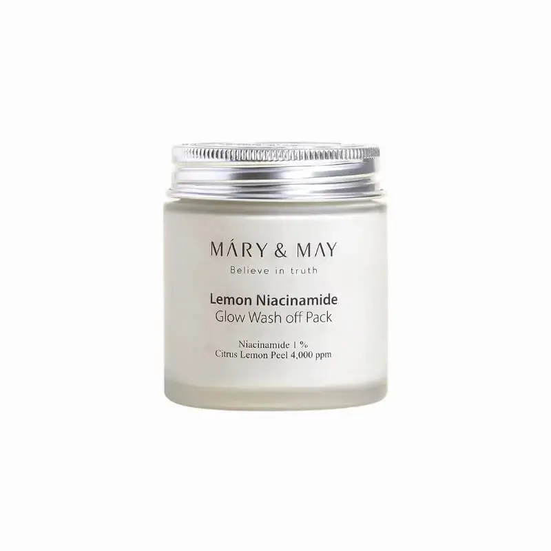 Mary & May, Lemon Niacinamide Glow, Wash Off Pack, 4.4 Oz (125 G)