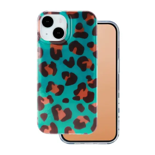 Animal Print phone case for iPhone 15 multicolor (Crazy Cheetah)