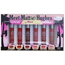 "Meet Matte Hughes (Miami) - A set of six long-lasting liquid lipsticks."