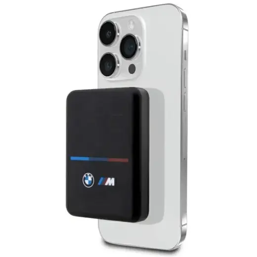 BMW BMPBMS3K22PGVK M Collection ārējais akumulators (powerbank) | 3000 mAh | 5W | MagSafe | melns