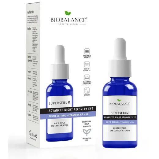 Bio Balance, Advanced Night Recovery, Hydrating & Anti-Wrinkle, Night, Eye Serum, 20 ml