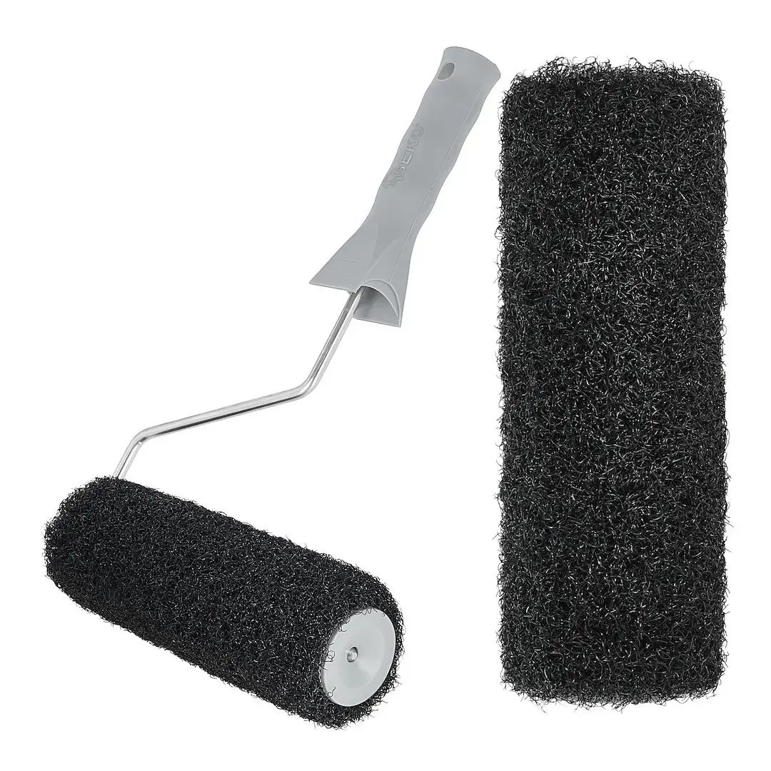 Apmetuma rullis ar papildu rulli 18x7 cm, rokturis Ø 6mm