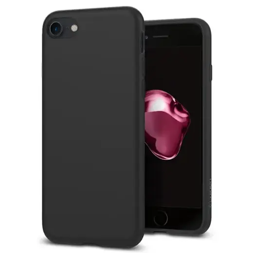 Case SPIGEN Liquid Crystal 042CS21247 for Iphone 7 | 8 | SE 2020|SE 2022 - Matte Black