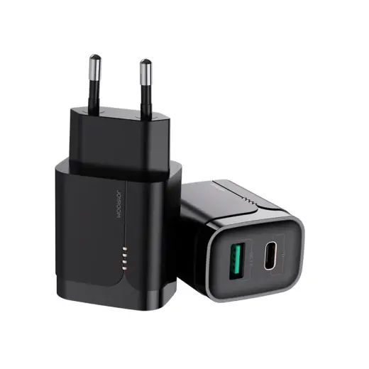 Joyroom fast charger 18W USB | USB Type C Quick Charge 3.0 Power Delivery black (L-QP182)