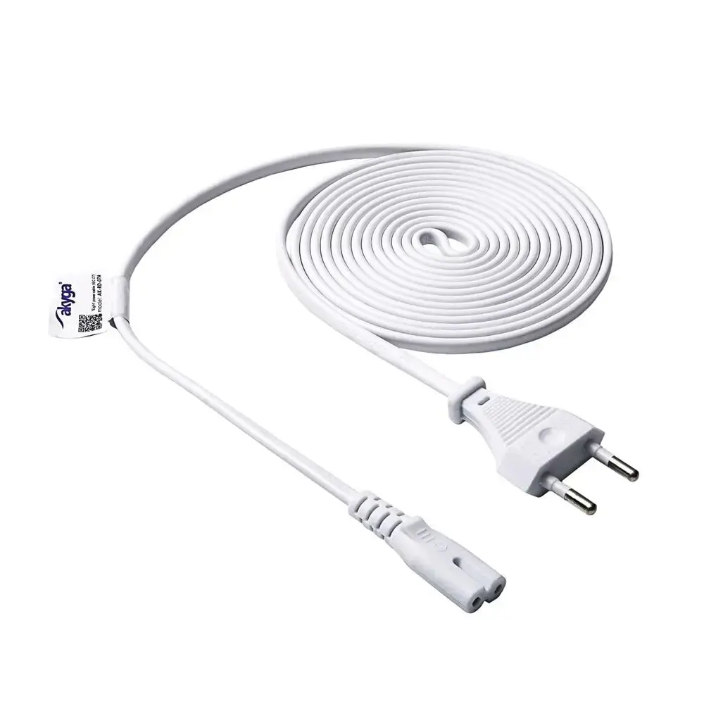 Akyga power cable for notebook AK-RD-07A Eight CCA CEE 7|16 | IEC C7 3 m white