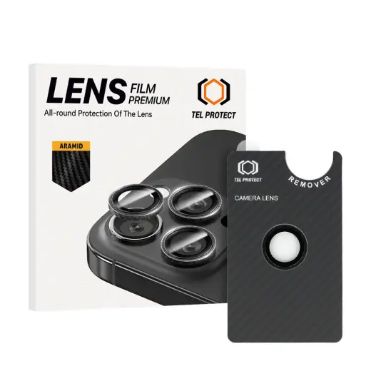 Tempered glass Tel Protect 3D Lens Aramid Series on camera for Iphone 17 Air (lens 1 piece)