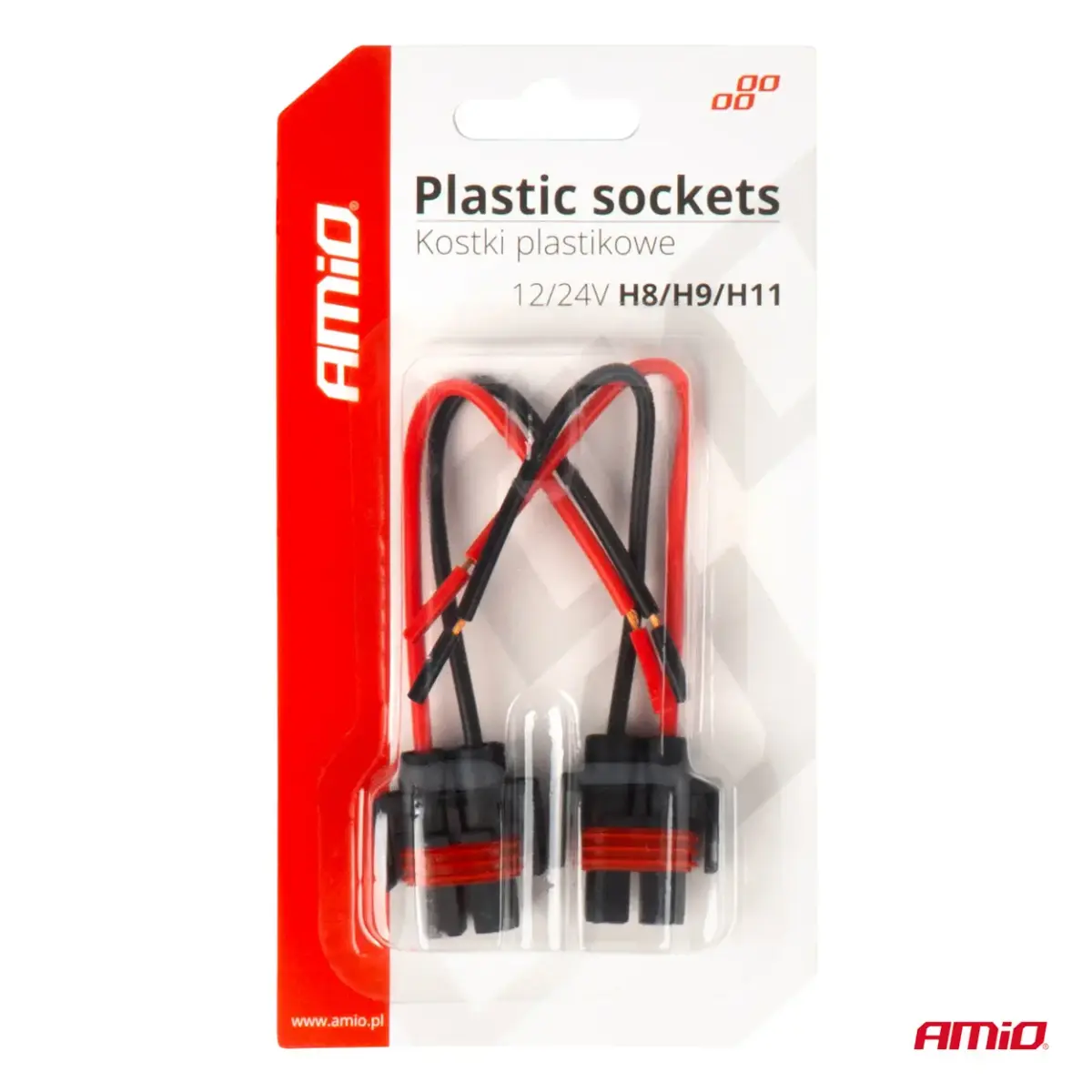 Ceramic sockets 2 pcs H8/H9/H11