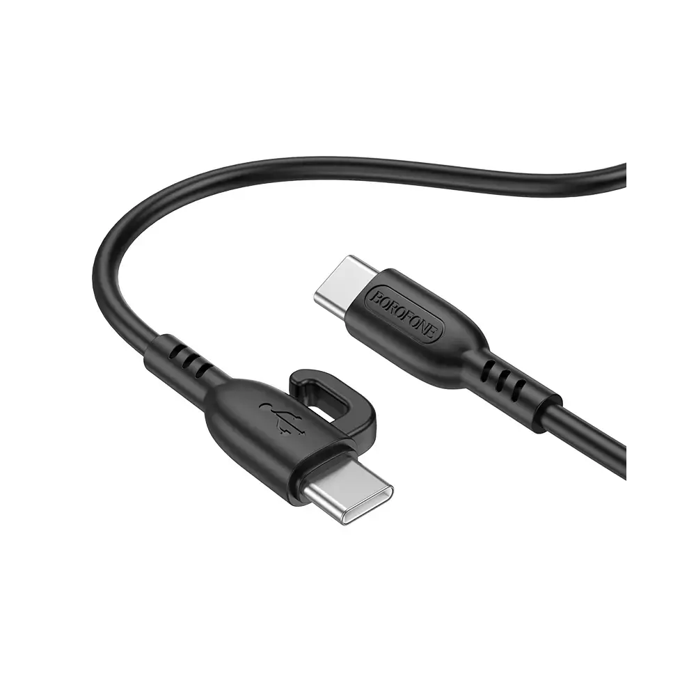 Borofone BX91 Symbol data transfer and charging cable | USB-C to USB-C | 60W | 1m | black