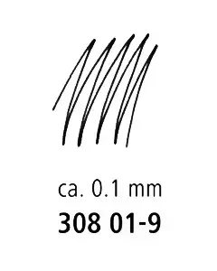 Pildspalva rasēšanai STAEDTLER PIGMENT LINER 0.1mm melna