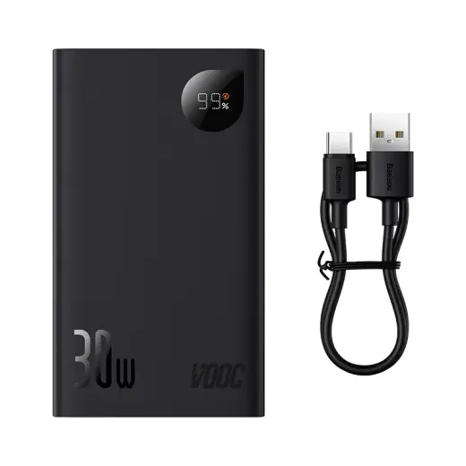 Powerbank Baseus Adaman 2, 20000mAh, 30W, 3xUSB, USB-C (black)