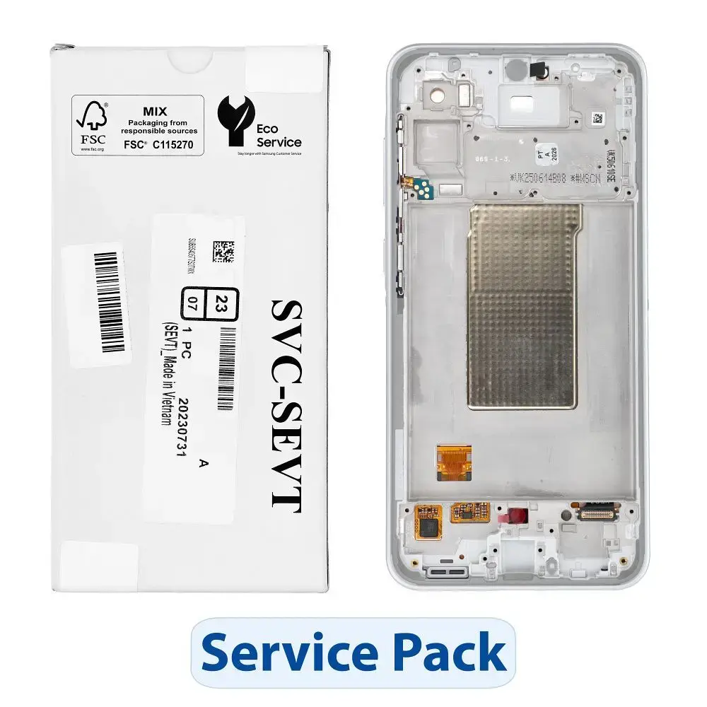 ServicePack LCD Display SAMSUNG A36 5G A366B White GH82-36841B