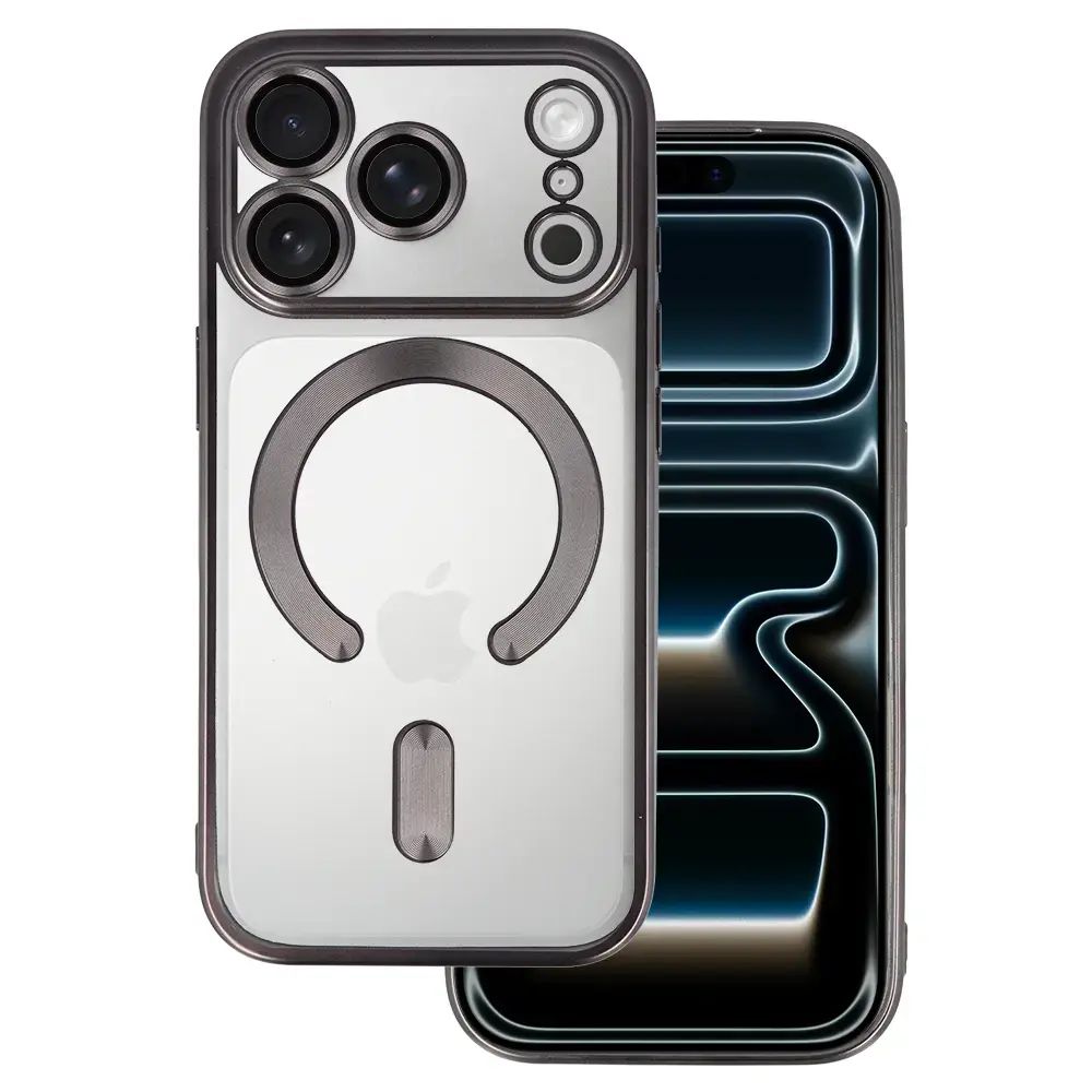 Metallic maciņš ar MagSafe atbalstu telefonam iPhone 17 Pro pelēks