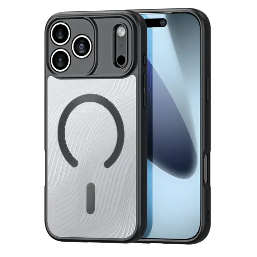 Dux Ducis AIMO Mag чехол с поддержкой MagSafe для телефона iPhone 17 Pro чёрный