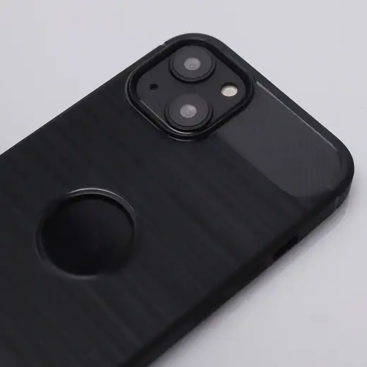 Fusion Trust Silicone telefono dėklas, skirtas Samsung Galaxy A16, juodas