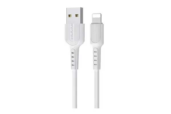 Borofone X16 MD818 data transfer and charging cable | USB-A to Lightning | 12W | 1m | white