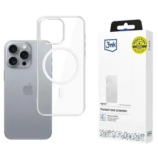 3MK MagCase iPhone 16 Pro 6.3" clear compatible with MagSafe