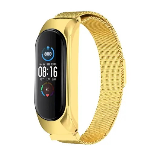 Fusion metal band for Xiaomi Mi Band 3 | 4 | 5 gold