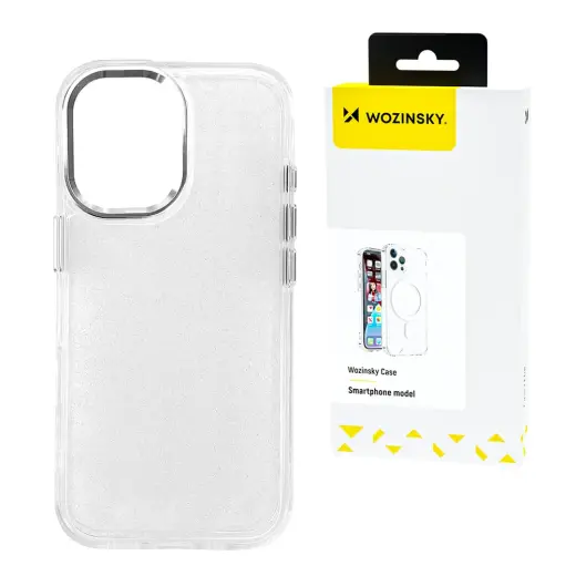 Wozinsky Glitter telefono dėklas Samsung Galaxy S25 (S931) skaidrus