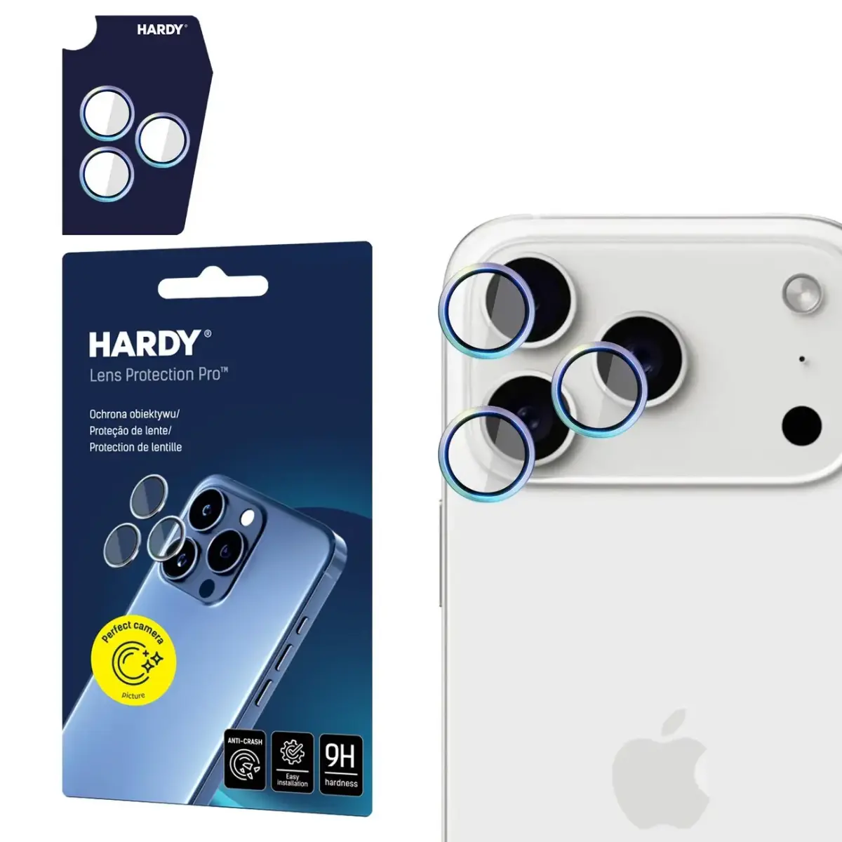 3mk HARDY Lens Protection Pro Glass for iPhone 17 Pro | 17 Pro Max - Multicolor