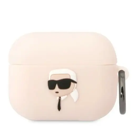 Karl Lagerfeld case for Airpods Pro KLAPRUNIKP white 3D Silicone NFT Karl