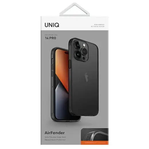 UNIQ etui Air Fender iPhone 14 Pro 6,1" szary|smoked grey tinted Photo