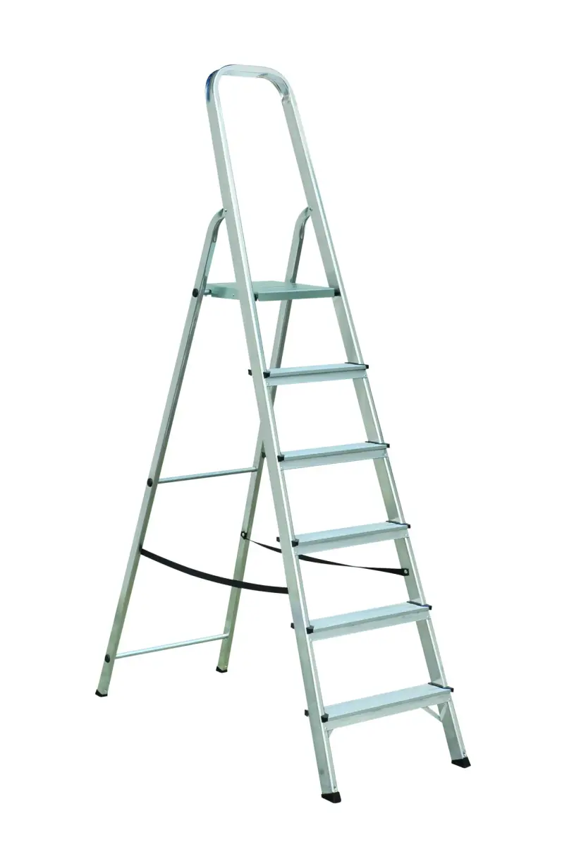 Elkop Aluminum ladder ALW, 6 steps, platform height 1.21m/max 3.2m,