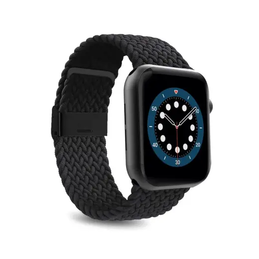 Puro Loop nutikella rihm Apple Watch (38/40/41 mm) jaoks | nailonist | must