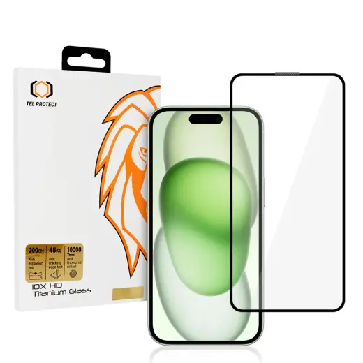 Tempered glass Tel Protect 10X HD Titanium for Iphone 15 Plus