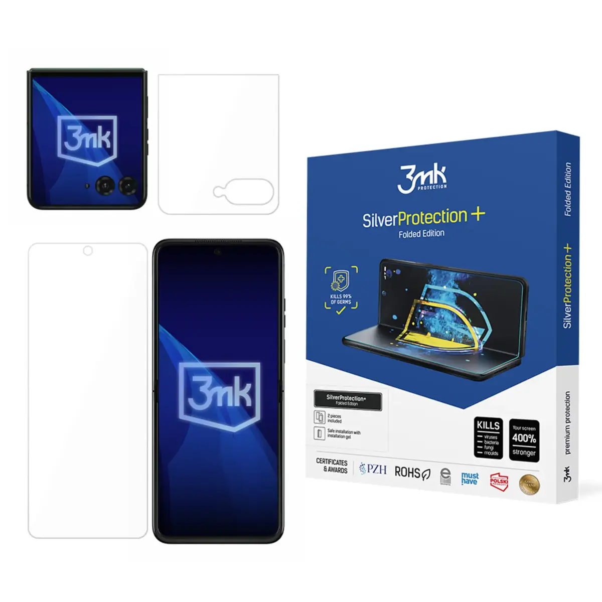 3mk Protection Film antimicrobien 3MK SilverProtection+