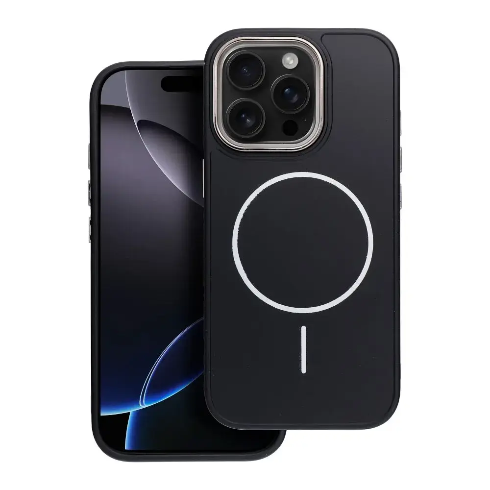 FRAME MAG COVER Case compatible with MagSafe for IPHONE 14 PRO MAX black