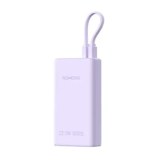 Romoss PHA10 external battery (powerbank) | 10000 mAh | 22.5W | USB-C, Lightning | purple